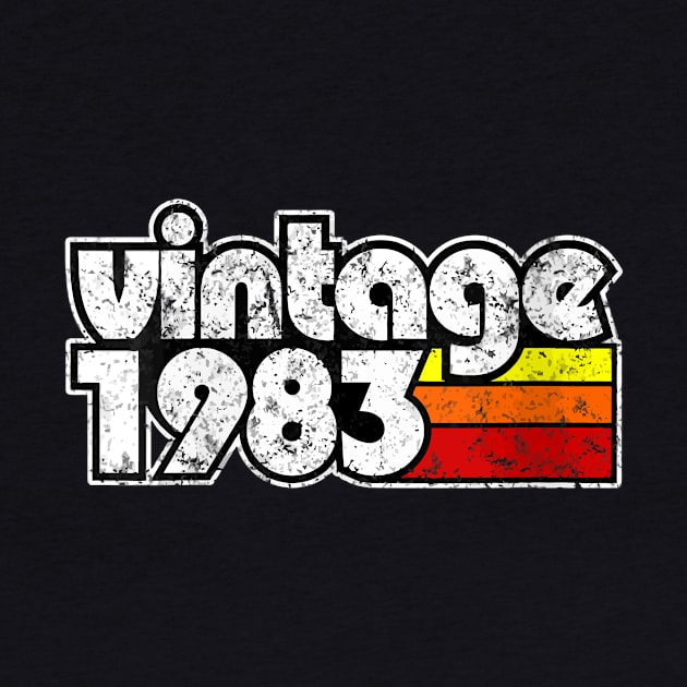 Vintage 1983 Retro Birthday Gift Item Tee by reelingduvet